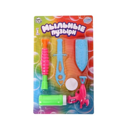 Soap bubbles + instruments for the game, mix