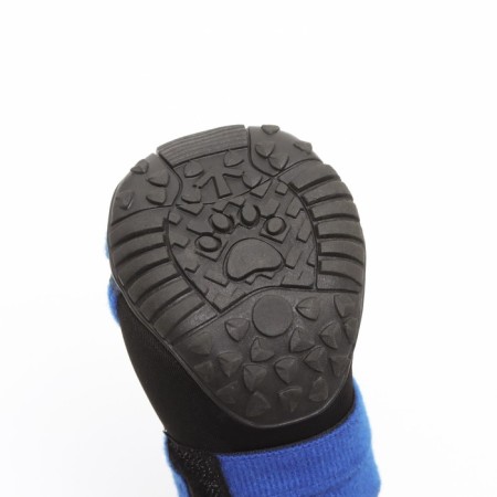 The boots are high for large dogs, set 4 pcs, size S (sole 8 x 5.7 cm), black and blue-5