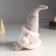 Interior doll "Santa Claus in a pink caftan with a star on a cap" 20x13x34 cm