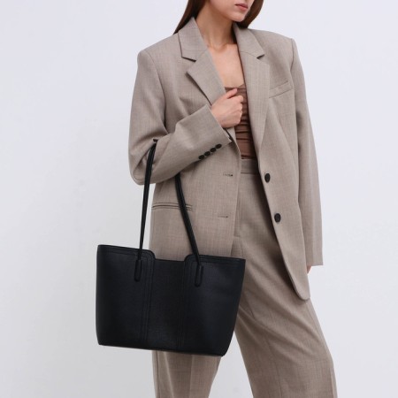 Bag Female Tout with zipper, black color-6