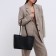 Bag Female Tout with zipper, black color