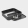 The form for baking the share "Elin. Square ", 26 × 26 cm, removable bottom, anti -stick coating, black color