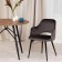 Valkyria Mod chair. 711 fabric/metal, 55x55x80cm, dark gray 14/black