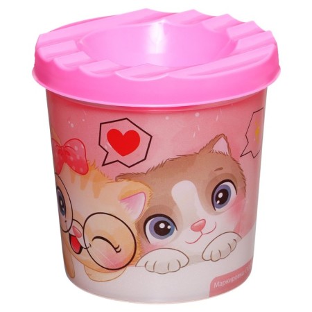 Smaching Substacle Single 210ml Calligrata "kittens", with a pattern, mix-15