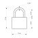 Lockland hinged castle with a 75 mm moisture -proof arise