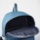 School backpack from textiles with a zipper, 6 pockets, blue color