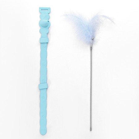 Collar-tint for cats, 17 cm, blue-2