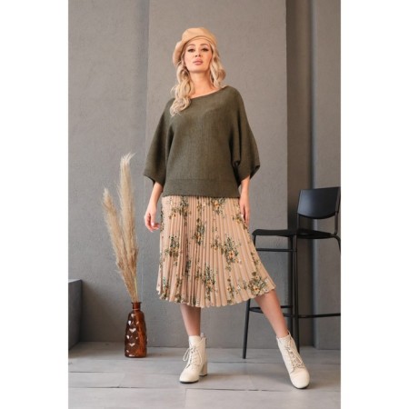 Female jumper, size 44, khaki color-1