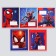 Notebook in a ruler of 12 sheets, 5 types of mix, cover coated cardboard, spider-man