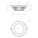 Daunlate lamp LED era SDL-1, 167x167x55 mm, IP40, 20W, 2100LM, 3000K, white