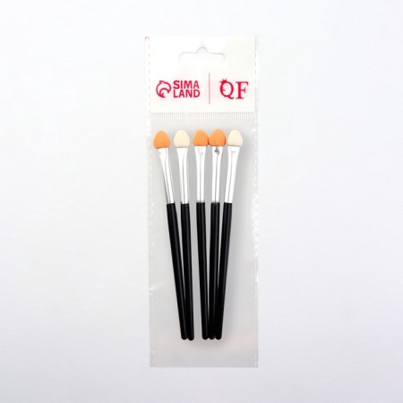 Set of applicators for shadows, 5 pcs, 11.5 cm, black color-2