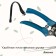 Garden scissors, 7 "(18 cm), with Teflon coating, plastic handles, Greengo