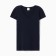 Women's T-shirt V-shaped neckline, dark blue color, size 46