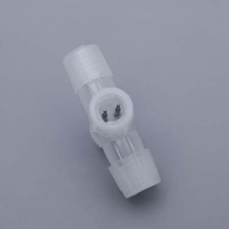 T-shaped connector Luazon Lighting for a light cord 13 mm, 2-PIN-1