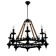 Chandelier "Castle" 8he14 40w Black 83x83x70-110cm Bayerlux
