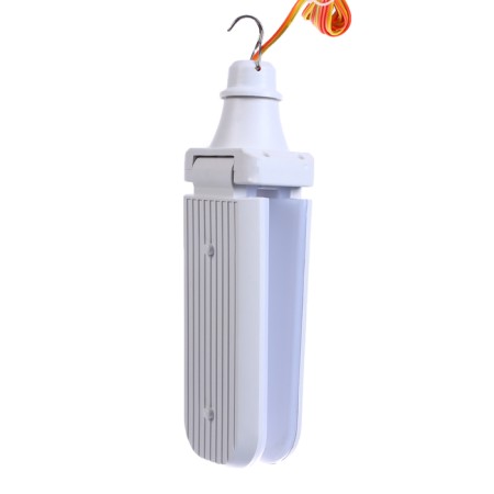 Camping lamp, 15 W, SMD 2835, cable L-1.5 m, with a clamp from 12 V, 5.6 x 24 cm-1