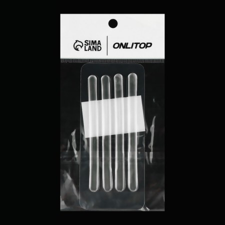 Set of strips for straps, adhesive, silicone, 9.5 × 0.7 cm, 4 pcs-10