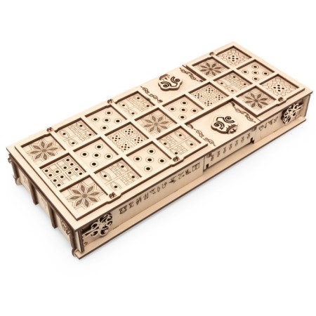 Board game, wooden designer 3D Ewa Gameset Ur and Senet-7