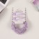Hair Set "Gloria Shine" (2 elastic bands 5.5 cm, 2 invisibility 5 cm) lilac