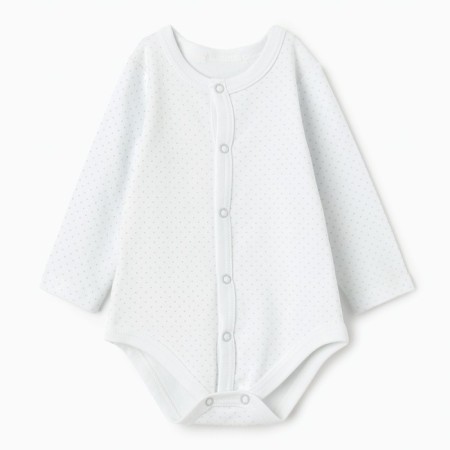 Body with a long sleeve, the color is blue, height is 56 (0-1 months)