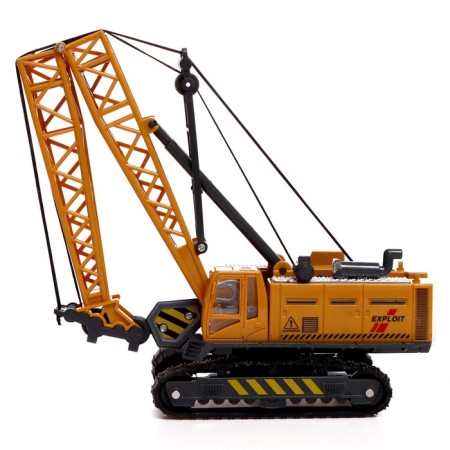 Metal “StroyTechnics” crane, movable details, with plastic elements-1