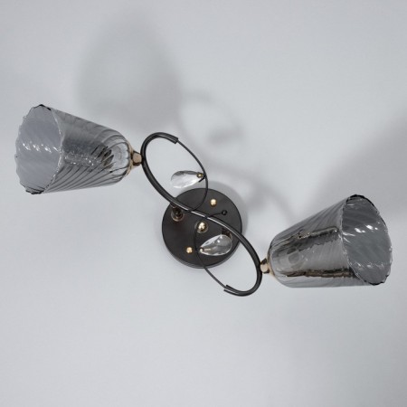 Roni chandelier 2he27 40w Black 50x20x23cm Bayerlux-4