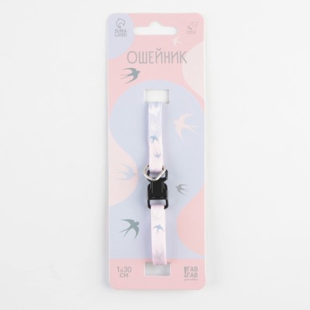 A collar for dogs and cats with fasting "Swallows", 30x1 cm-3