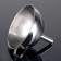 Stainless steel funnel, d = 15 cm, with a handle