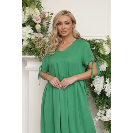 Women's dress, size 46, green color-9