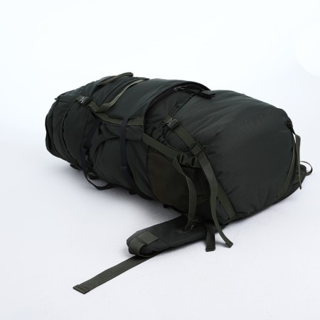 Tourist backpack, TAIF, 90 l, a cord department, 2 outer pockets, Khaki color-3