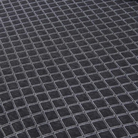 Grand bedspread, size 160x220 cm, dark gray color-3
