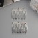 Hair crest "Medea", set 2 pcs., Waves, 5 × 4 cm, silver