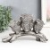 Polystone souvenir "Three Elongations with Big Eyes on the branch" 21.5x6.5x12.5 cm