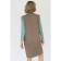 Surafan from suede with a deep neckline, size 42