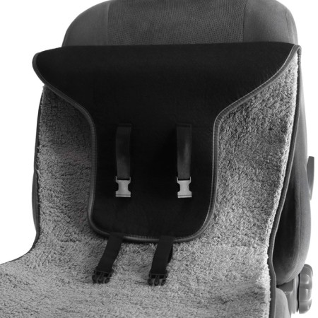 Kit on the seat, natural wool, 145x55 cm, gray-6