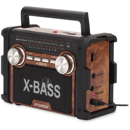Radio receiver Hyundai H-SRS103 Black USB SD/Microsd-7