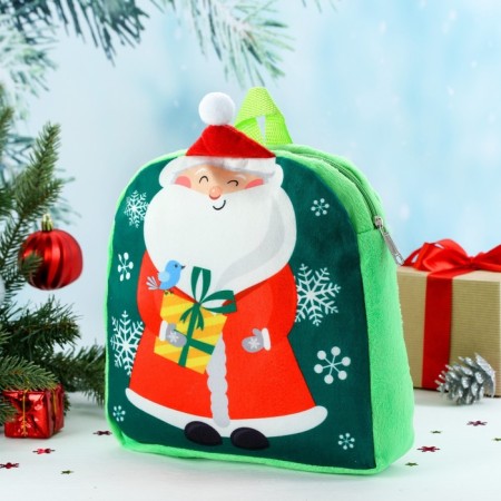 New Year's children's backpack "Grandfather Frost", 24 × 24cm, for the New Year-2