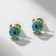 Earms with enamel "Montrustics" with horns and legs, green color