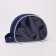 Cosmetic bag with a handle, blue color