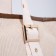 Zipper bag, external pocket, beige color