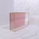 Organizer for storage "Pink RipPles", glass, 1 section, 29 × 17.5 × 6 cm, transparent/copper/pink color