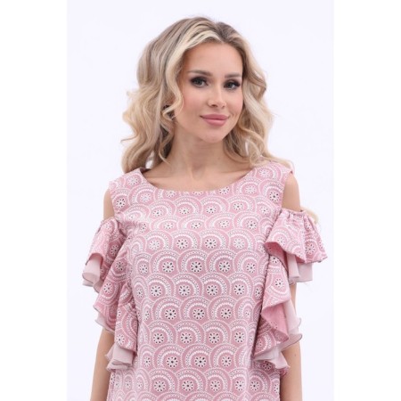 Women's dress, size 46, pink color-5