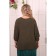 Female jumper, size 54, khaki color