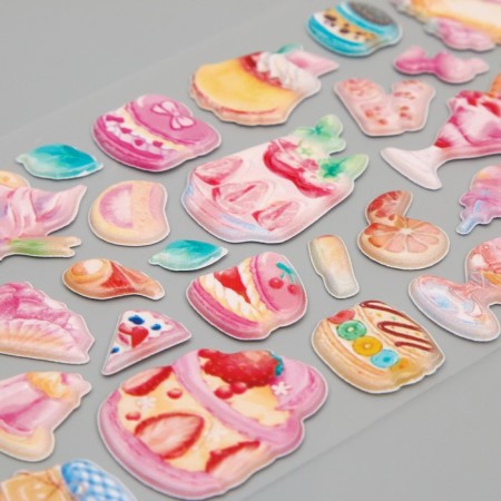 Plastic sticker soft "sweet life" mix 24x10 cm-3