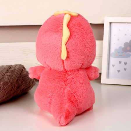 Soft toy "dinosaurus", 25 cm, pink color-2