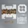 Capcake box "needles, cinnamon, orange", 16 x 16 x 10 cm, new year