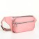 Lightning waist bag, 2 outer pockets, pink color