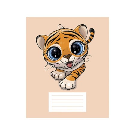 Notebook of 12 sheets in the Tiger City line, cover coated cardboard, offset unit, mix-5