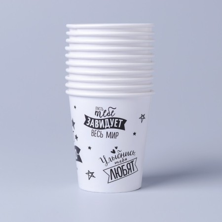 A single -single -paper cup "laudage", 250 ml-1