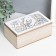 Casket tree "Bird in flowers" beige-white 16x9.5x6.5 cm